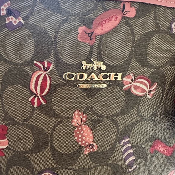 Coach Pink and Brown Tote Bag - Picture 9 of 14